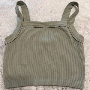 Sage green cotton on tank